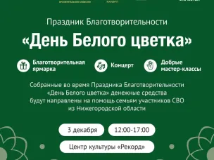 Нижегородцы смогут принять участие в празднике благотворительности «День Белого цветка»